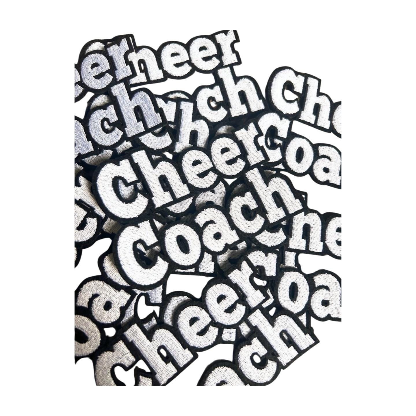 Cheer Coach Embroidered Iron On Patch: DIY Cheerleading Gift
