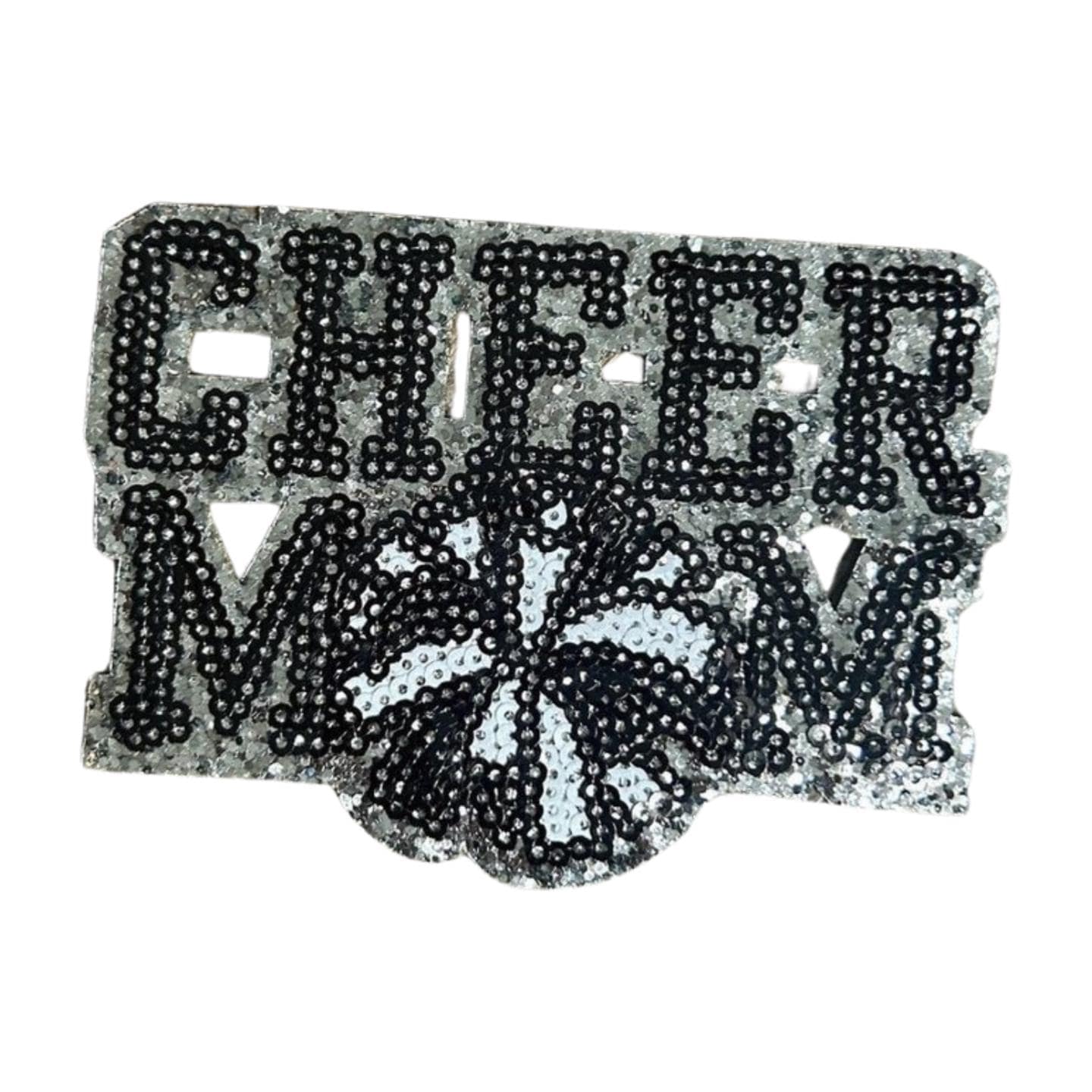 Cheer Mom Iron-On Patch: Embroidered Jacket & Hat Applique