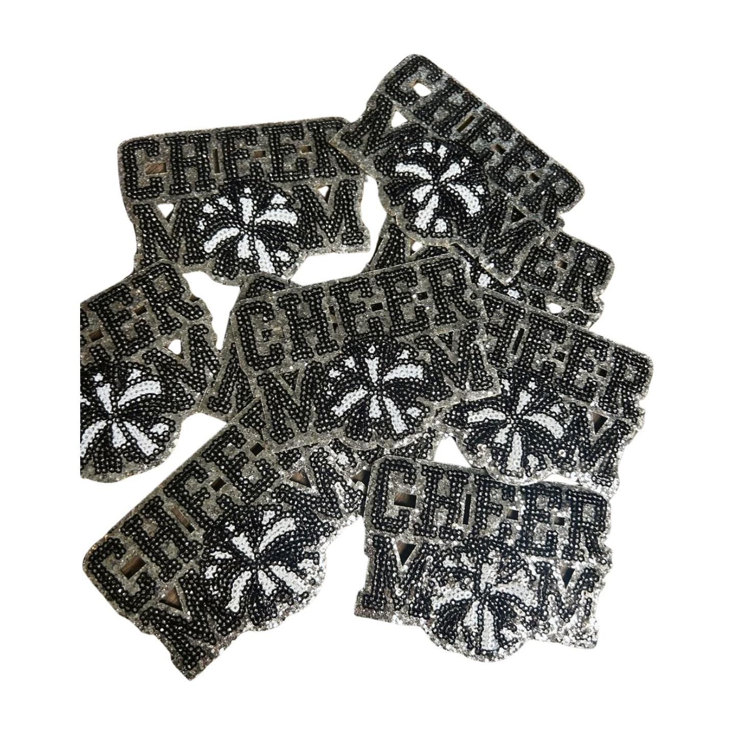 Cheer Mom Iron-On Patch: Embroidered Jacket & Hat Applique