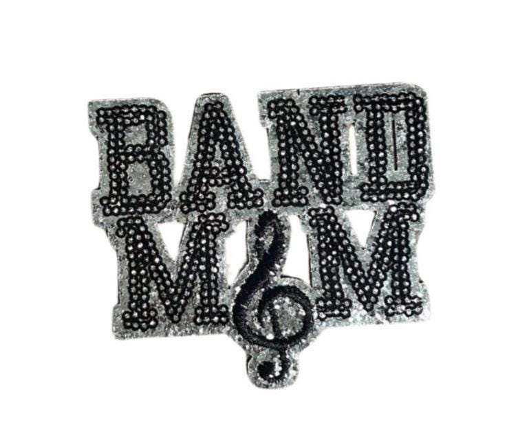 Band Mom Iron On Patch: Embroidered Marching Band Applique