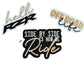 RZR UTV Iron On Patch: Off Road Vehicle Embroidered Applique