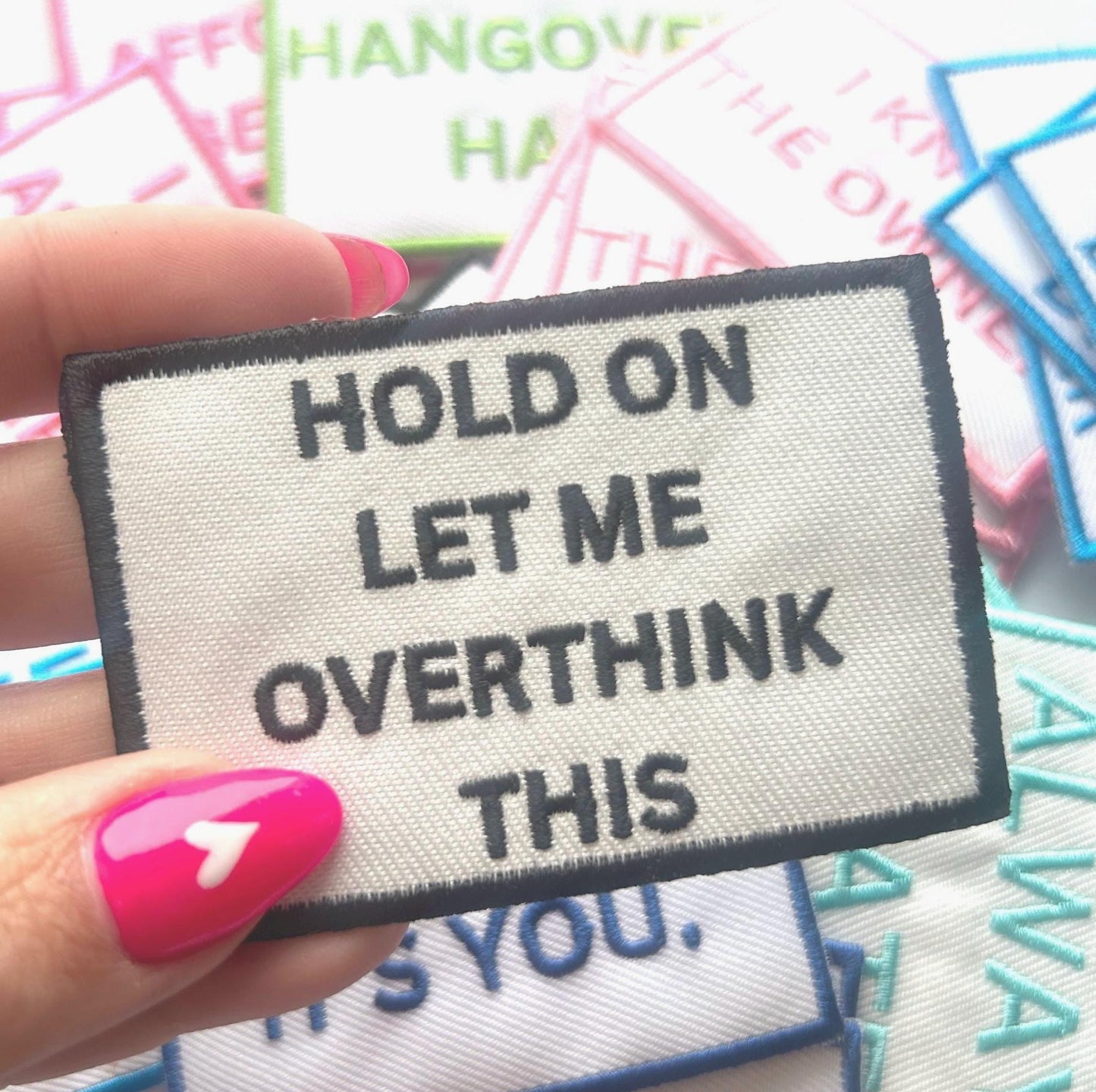 Funny Saying Iron-On Patch: Embroidered & Chenille Designs