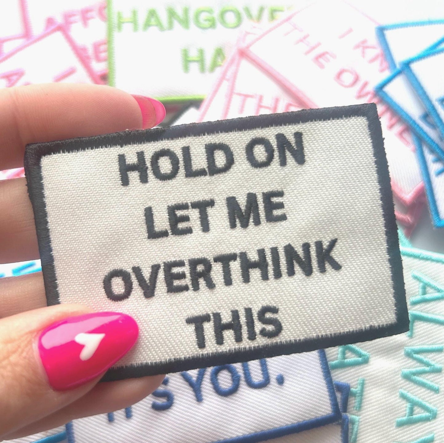 Funny Saying Iron-On Patch: Embroidered & Chenille Designs