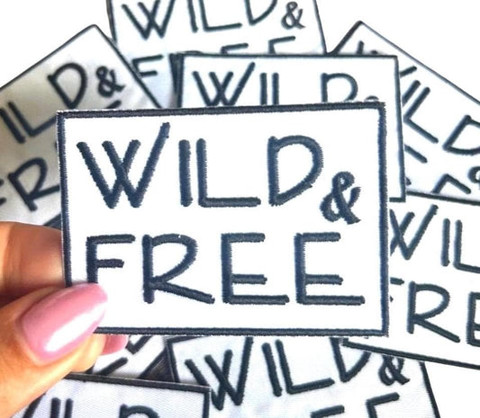 Wild and Free Iron-On Patch: Animal Print Applique