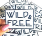 Wild and Free Iron-On Patch: Animal Print Applique