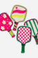 Pickleball Iron-On Patch: Dink It, Paddle, Flower & More