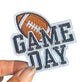 Game Day Iron On Embroidered Patch: Sports Fan Apparel