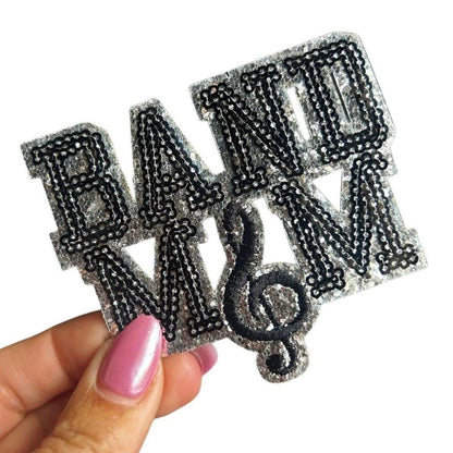Band Mom Iron On Patch: Embroidered Marching Band Applique