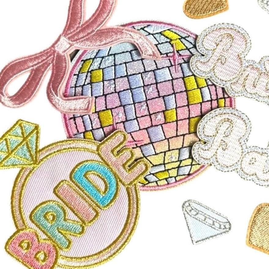 Bride Iron-On Patches: Diamond Ring, Bachelorette Party Patches