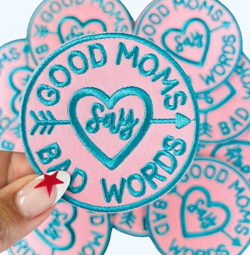 Embroidered Mama Patches Bundle: Iron-On Mom Hat & Clothing Designs