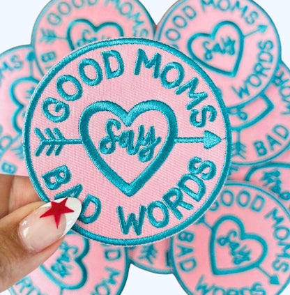 Embroidered Mama Patches Bundle: Iron-On Mom Hat & Clothing Designs