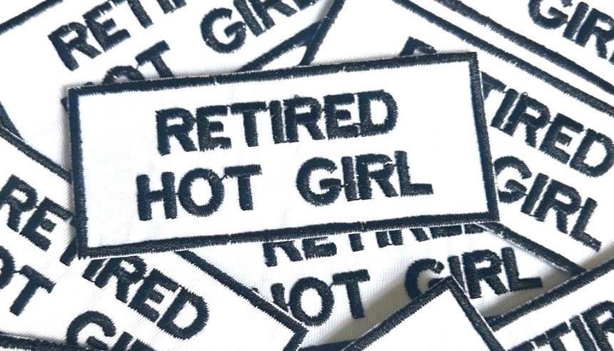 Retired Hot Girl Embroidered Patch - Funny Iron On Patch