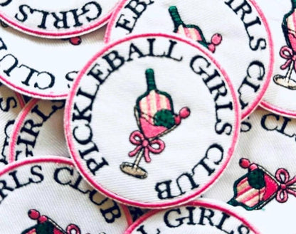Pickleball Iron-On Patch: Dink It, Paddle, Social Club