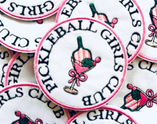 Pickleball Iron-On Patch: Dink It, Paddle, Social Club