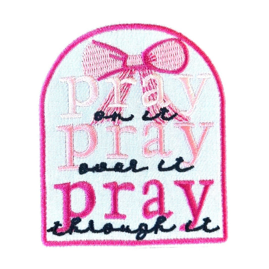 Christian Patches, Pray Iron On Patches