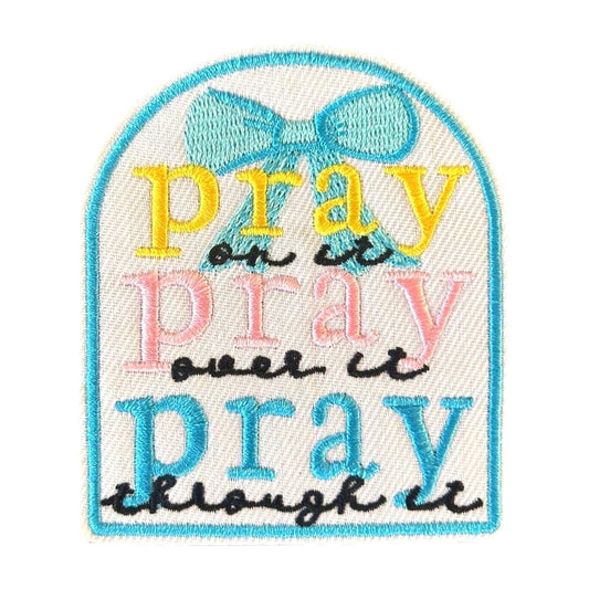 Christian Patches, Pray Iron On Patches