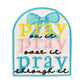 Christian Patches, Pray Iron On Patches