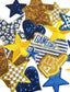 Blue & Gold Iron-On Patches