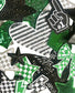 Green and Black Iron-On Patches: Embroidered, Chenille and Sequin Styles