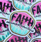 Christian Patches, Pray Iron On Patches, Faith Can Move Mountains Patch