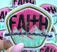 Christian Patches, Pray Iron On Patches, Faith Can Move Mountains Patch