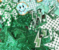 Green Iron On Patches, Bundle of Blue Patches, Filler Patches