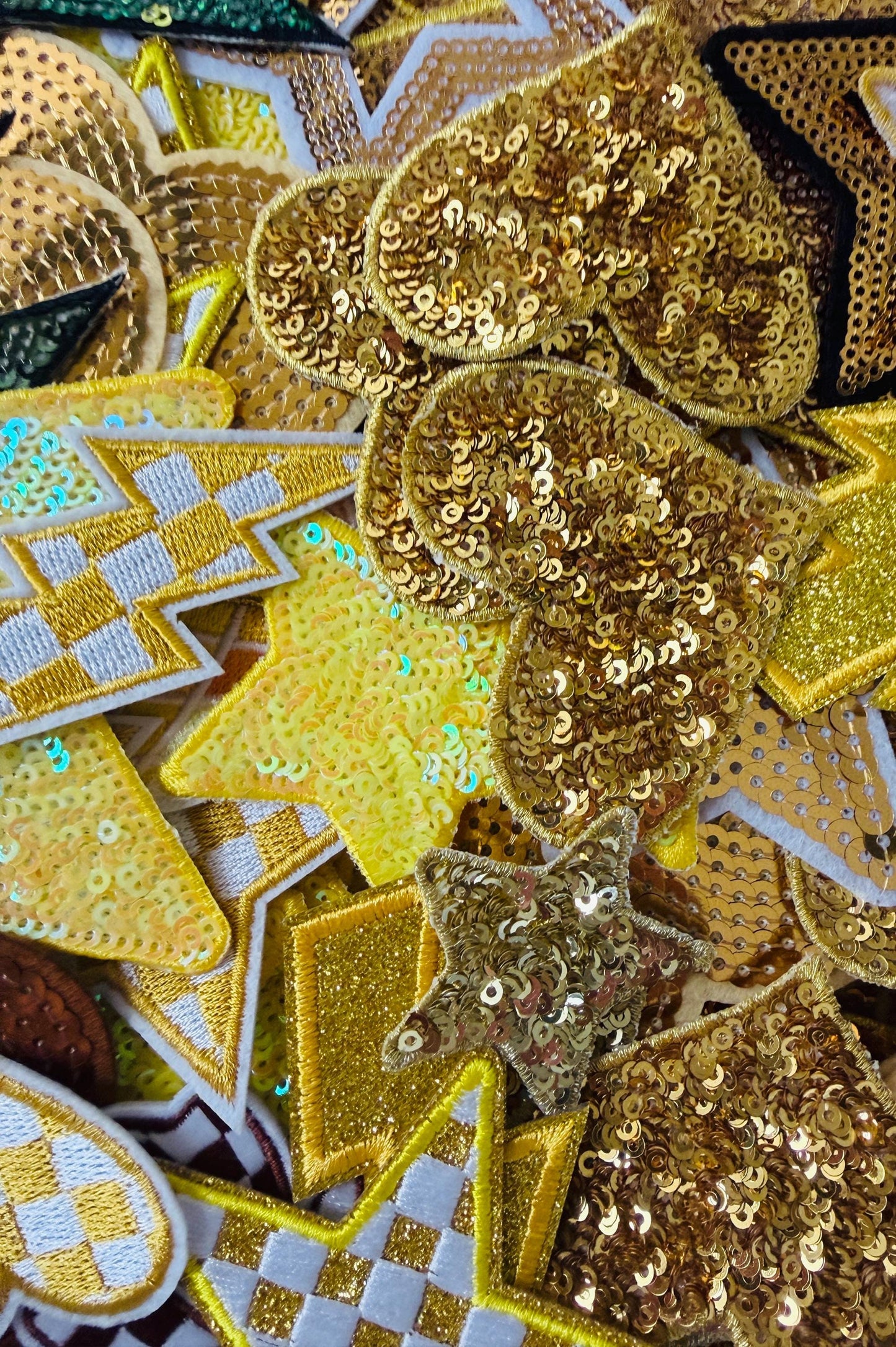 Black & Yellow Iron-On Patches: DIY Hat Bar Trucker Hat Embellishments
