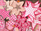 Pink Embroidered Patches: Stars, Hearts, Lightning Bolts – Iron-On Bundle
