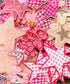 Pink Embroidered Patches: Stars, Hearts, Lightning Bolts – Iron-On Bundle