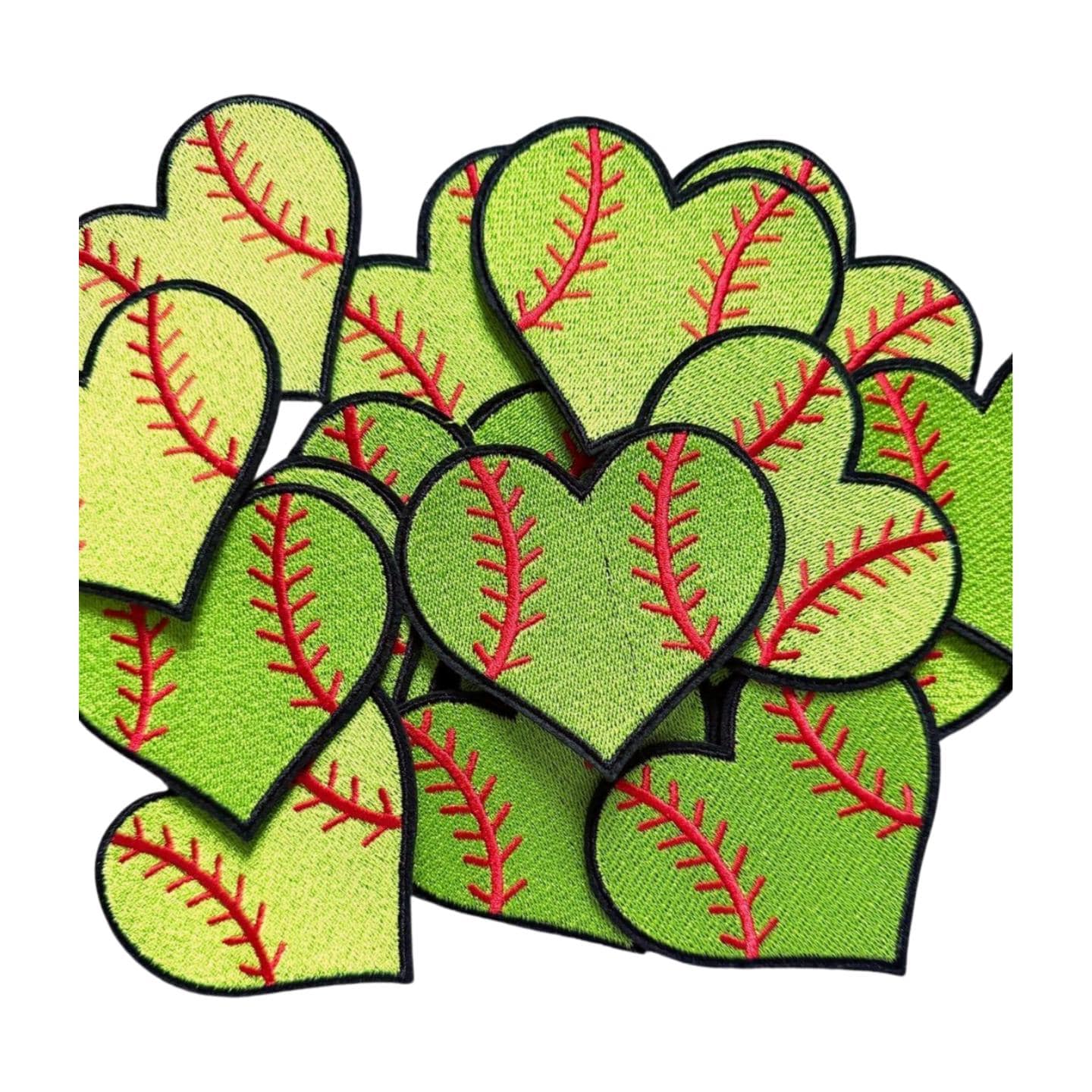 Softball Iron-On Patch: Embroidered Sports Applique