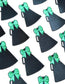 Cheer Megaphone Iron-On Patch with Green Bow, 2.5"