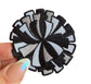 Pom Pom Patches, Black and White Cheer Appliques
