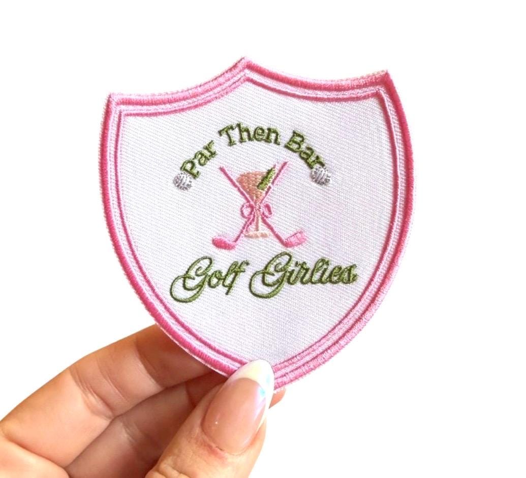 Women's Golf Patch, Par Then Bar Iron On Applique