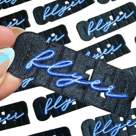 Cheer Flyer Iron-On Patch, Embroidered Appliqué for Clothing Bags