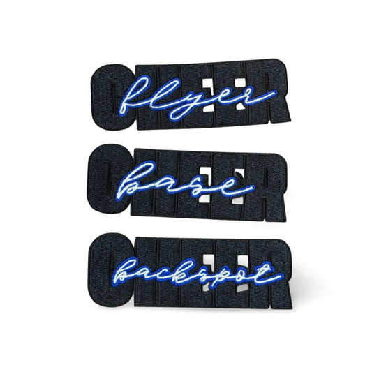 Cheer Flyer Iron-On Patch, Embroidered Appliqué for Clothing Bags