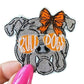 Bulldog Embroidered Patch, Iron-On Bulldog Appliqué