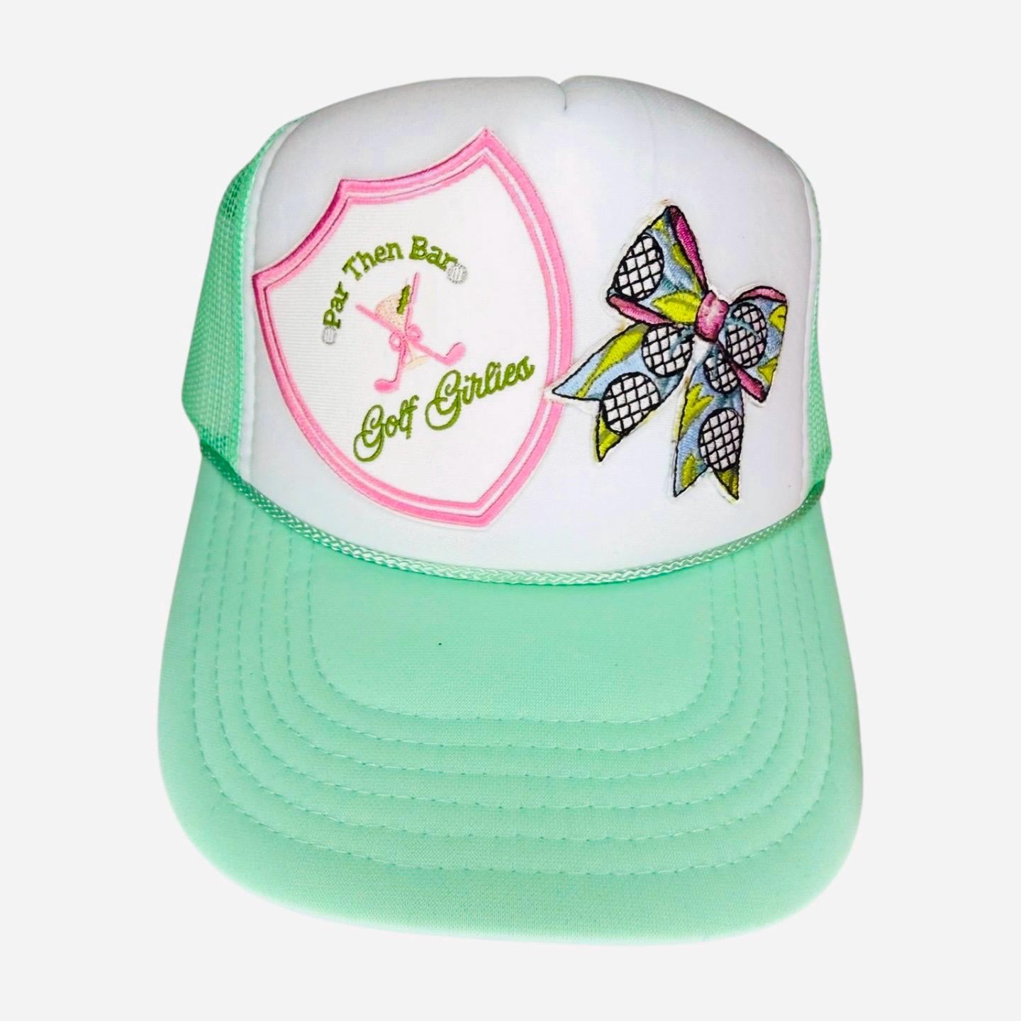 Embroidered Golf Bow Patch, Ladies Apparel Accent, DIY Craft Supply
