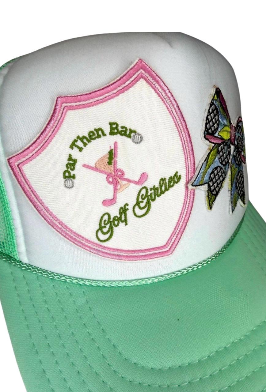 Embroidered Golf Bow Patch, Ladies Apparel Accent, DIY Craft Supply