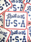 4th of July Patch, Made in the USA embroidered patch