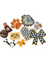 Bulldog Patch Bundle, Orange Bulldog Iron-On Patches